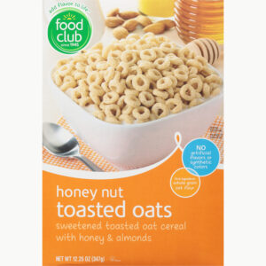 Food Club Toasted Oats Honey Nut Cereal 12.25 oz