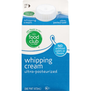Food Club Ultra-Pasteurized Whipping Cream 1 pt