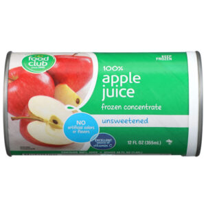 100% Unsweetened Apple Juice Frozen Concentrate
