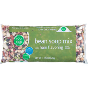 Food Club Bean Soup Mix with Ham Flavoring 16 oz