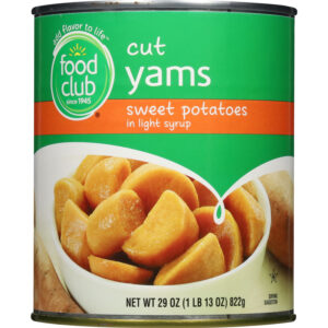 Food Club Cut Yams Sweet Potatoes in Light Syrup 29 oz
