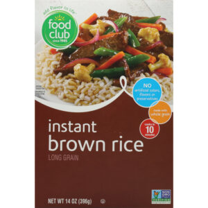 Food Club Long Grain Instant Brown Rice 14 oz