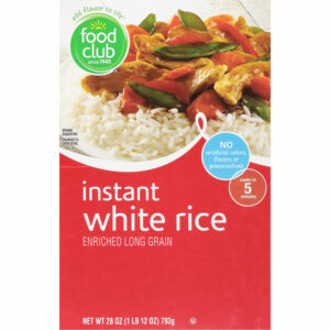 Food Club Long Grain Instant White Rice 28 oz