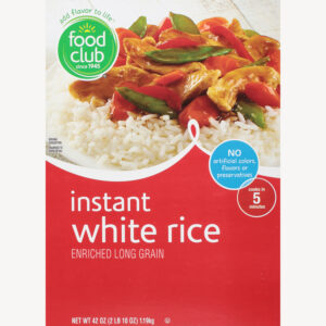 Food Club Long Grain Instant White Rice 42 oz