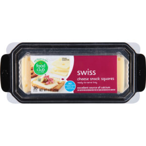 Food Club Swiss Cheese Snack Squares 30 ea
