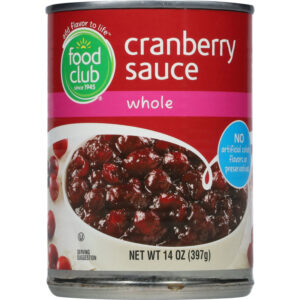 Food Club Whole Cranberry Sauce 14 oz