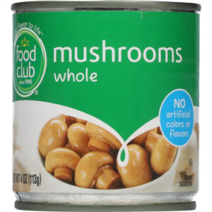 Food Club Whole Mushrooms 4 oz