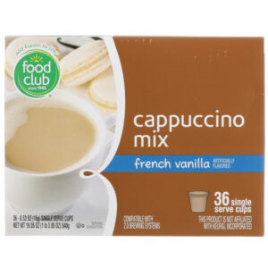 French Vanilla Cappuccino Mix Single Serve Cups