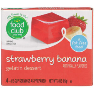 Strawberry Banana Gelatin Dessert