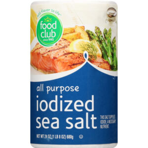 Food Club All Purpose Iodized Sea Salt 24 oz