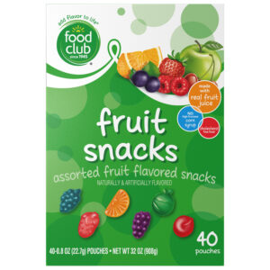 Food Club Assorted Fruit Snacks Pouches 40 ea