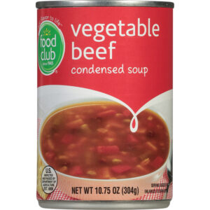 Food Club Condensed Vegetable Beef Condensed Soup 10.75 oz