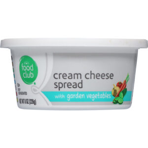 Food Club Cream Cheese Spread with Garden Vegetables 8 oz