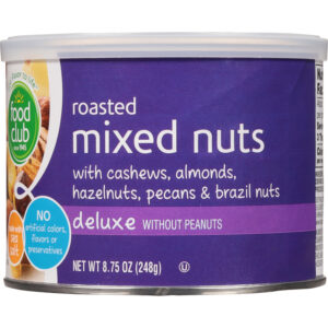 Food Club Deluxe Roasted Mixed Nuts 8.75 oz
