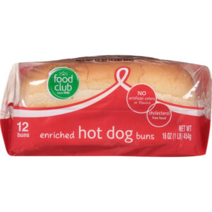 Food Club Enriched Hot Dog Buns 12 ea