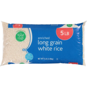 Food Club Enriched Long Grain White Rice 5 lb