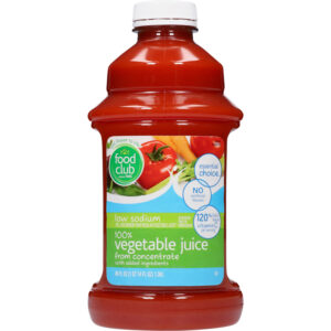 Food Club Essential Choice Low Sodium 100% Vegetable Juice 46 fl oz