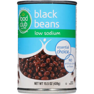 Food Club Essential Choice Low Sodium Black Beans 15.5 oz