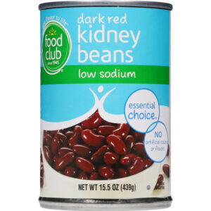Food Club Essential Choice Low Sodium Dark Red Kidney Beans 15.5 oz