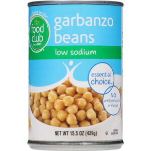 Food Club Essential Choice Low Sodium Garbanzo Beans 15.5 oz