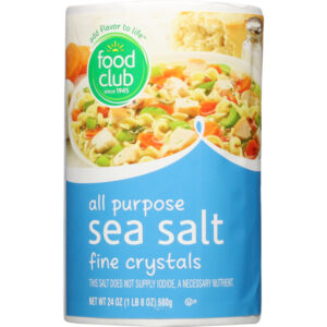 Food Club Fine Crystals All Purpose Sea Salt 24 oz