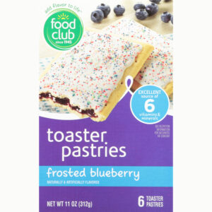 Food Club Frosted Blueberry Toaster Pastries 6 ea