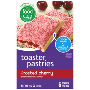 Food Club Frosted Cherry Toaster Pastries 6 ea