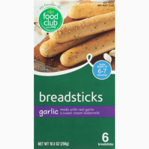 Food Club Garlic Breadsticks 6 ea