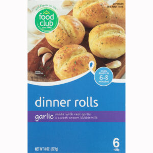 Food Club Garlic Dinner Rolls 6 ea