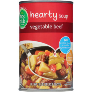 Food Club Hearty Vegetable Beef Soup 18.8 oz