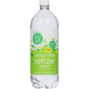 Food Club Lemon Lime Seltzer Water 33.8 fl oz