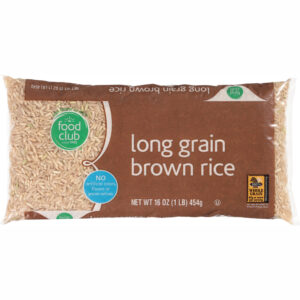 Food Club Long Grain Brown Rice 16 oz