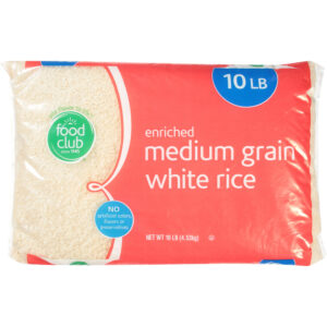 Food Club Medium Grain Enriched White Rice 10 lb