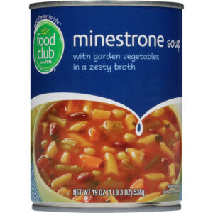 Food Club Minestrone Soup 19 oz