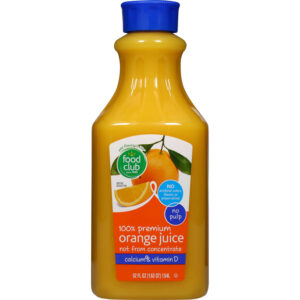 Food Club No Pulp 100% Premium Orange Juice 52 fl oz