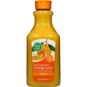 Food Club Original No Pulp 100% Premium Orange Juice 52 fl oz