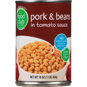 Food Club Pork & Beans in Tomato Sauce 16 oz