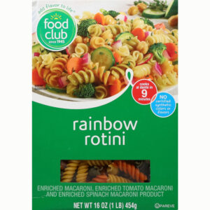 Food Club Rainbow Rotini 16 oz