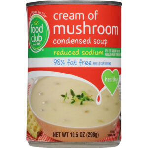 Food Club Reduced Sodium Cream Of Mushroom Condensed Soup 10.5 oz
