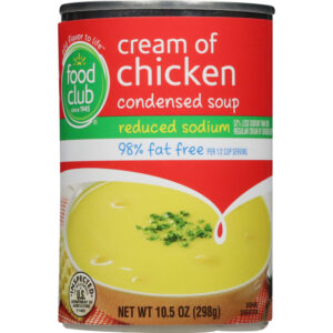 Food Club Reduced Sodium Cream of Chicken Condensed Soup 10.5 oz