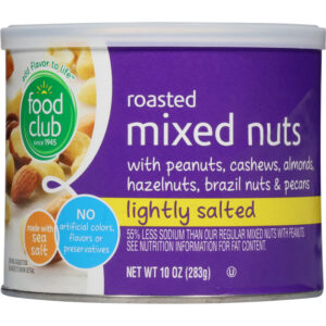 Food Club Roasted Lightly Salted Mixed Nuts 10 oz