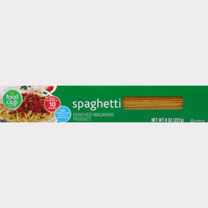 Food Club Spaghetti 8 oz