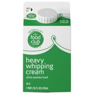 Food Club Ultra-Pasteurized Heavy Whipping Cream 1 pt