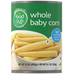 Food Club Whole Baby Corn 15 oz
