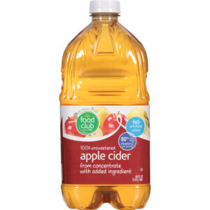 Food Club 100% Unsweetened Apple Cider 64 fl oz