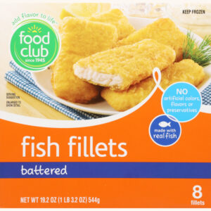 Food Club Battered Fish Fillets 8 ea