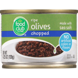 Food Club Chopped Ripe Olives 4.25 oz