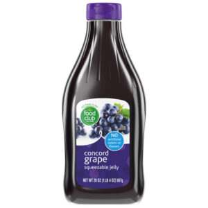 Food Club Concord Grape Squeezable Jelly 20 oz