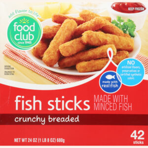 Food Club Crunchy Breaded Fish Sticks 42 ea