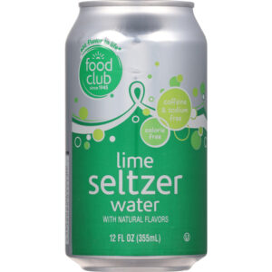 Food Club Lime Seltzer Water 12 fl oz